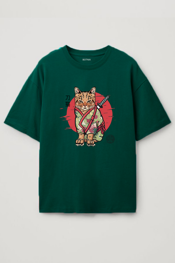 Shinobi Cat- Oversized T-Shirt