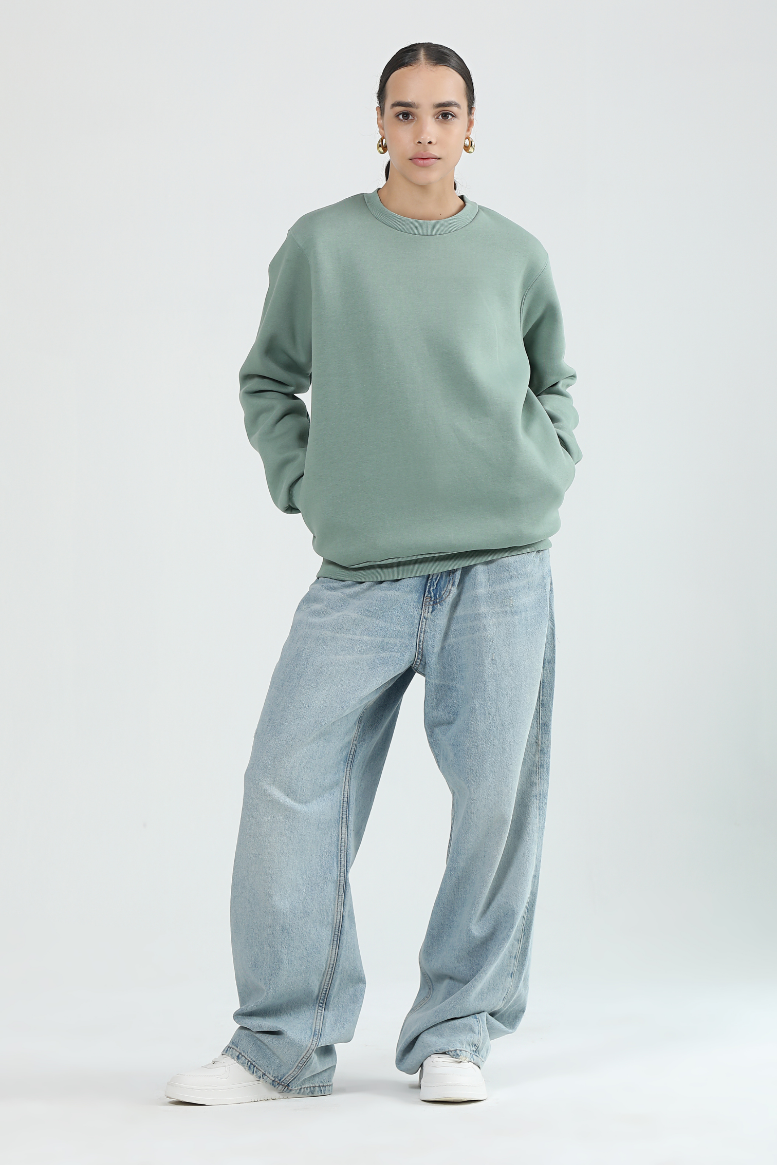 Granite Green- Oversized Sweatshirt