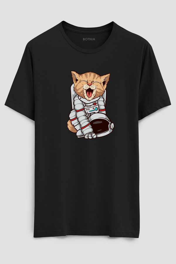 Nasa Cat- Half sleeve t-shirt