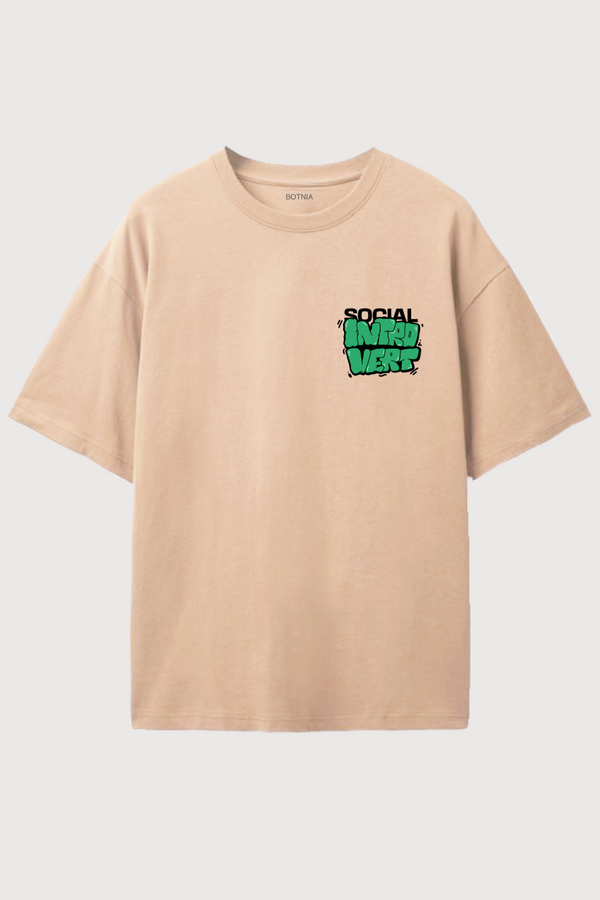 Social Introvert- Oversized t-shirt