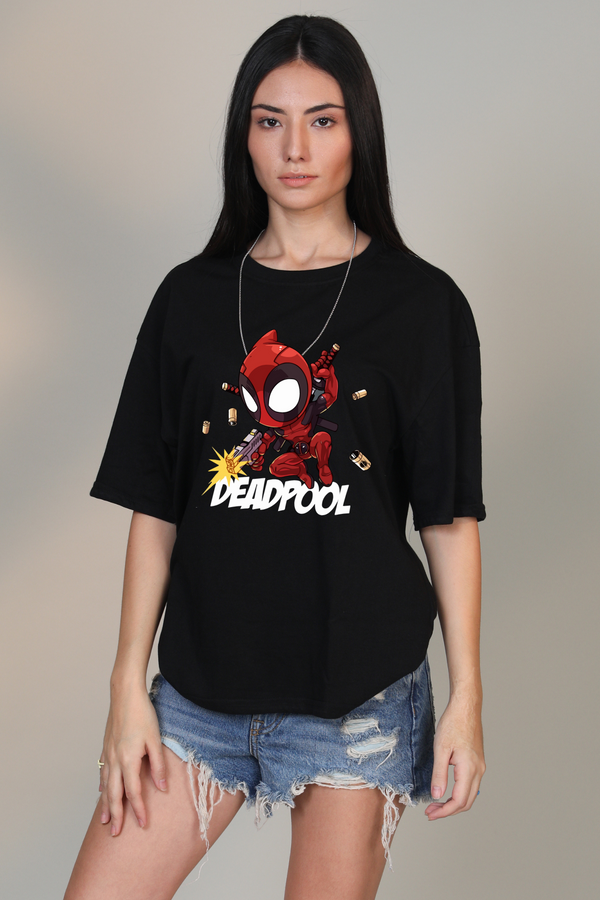 Deadpool - Black- Oversized t-shirt