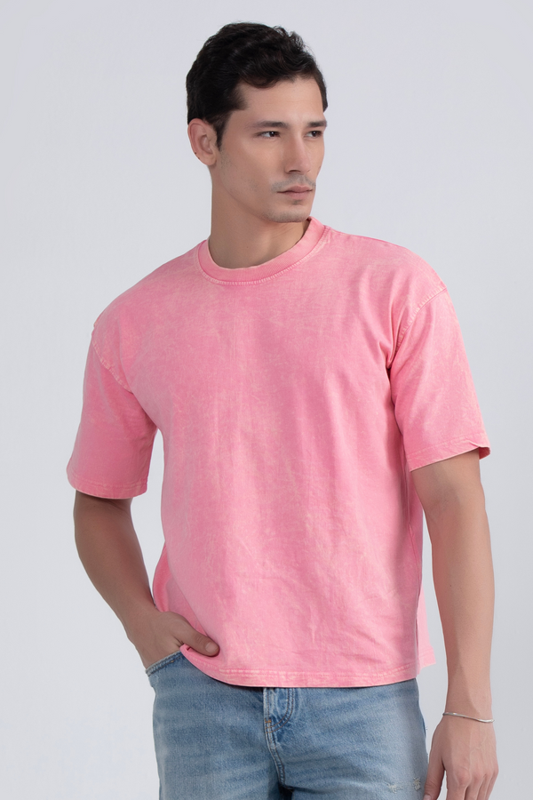 Blush- Acid Wash T-Shirt