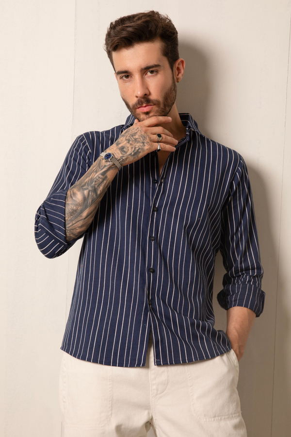 The Blue Stripe Linen Shirt