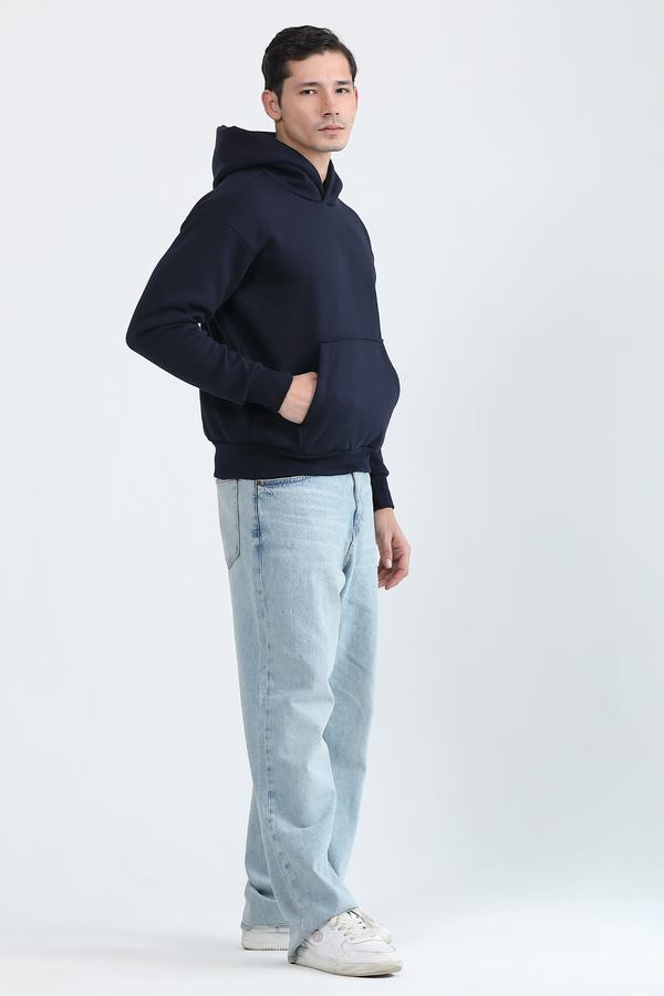 Oversized Hoodie-Navy