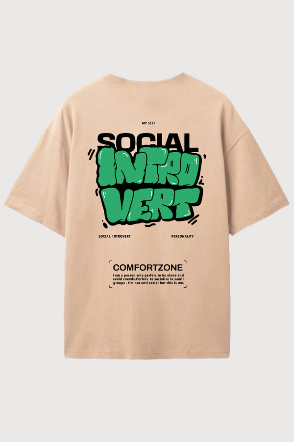 Social Introvert- Oversized t-shirt