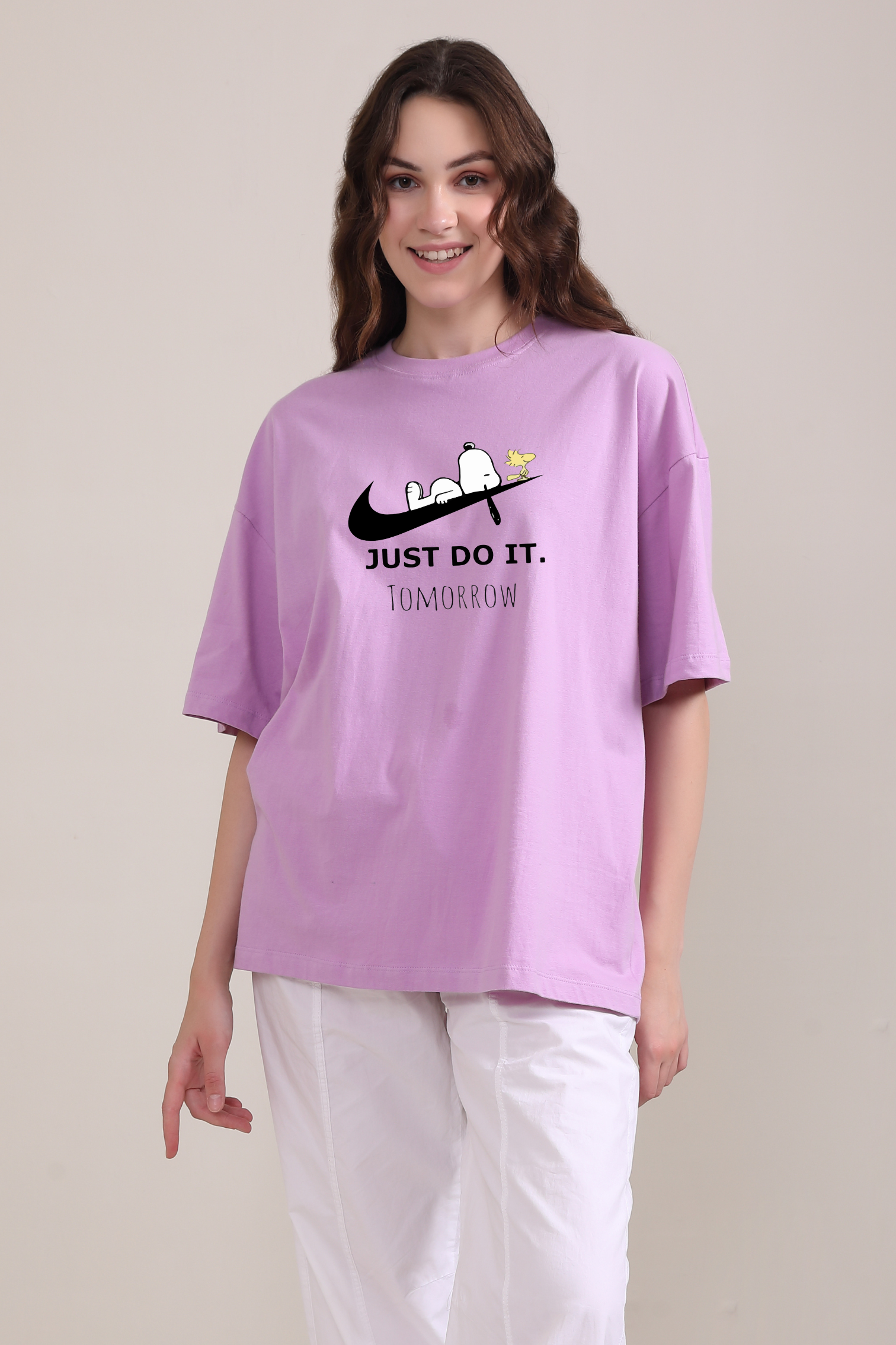 Just Do it. Tomorrow- Oversized t-shirt