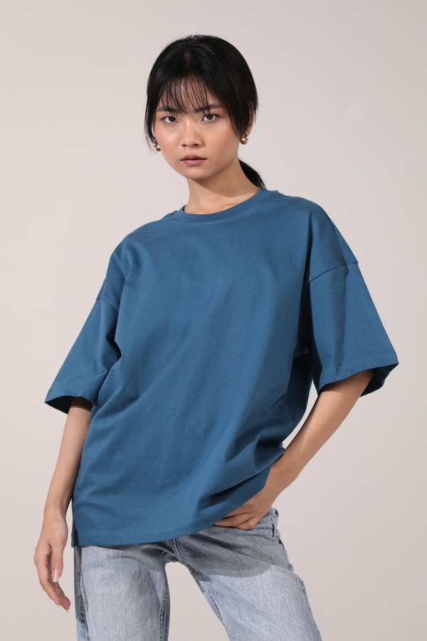 Teal Blue- Oversized t-shirt