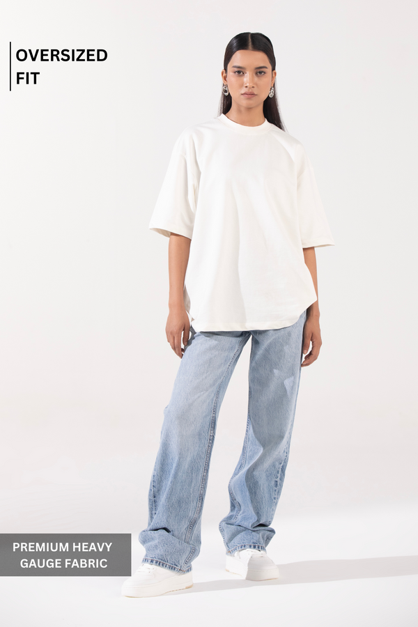 Peace White- Oversized T-Shirt