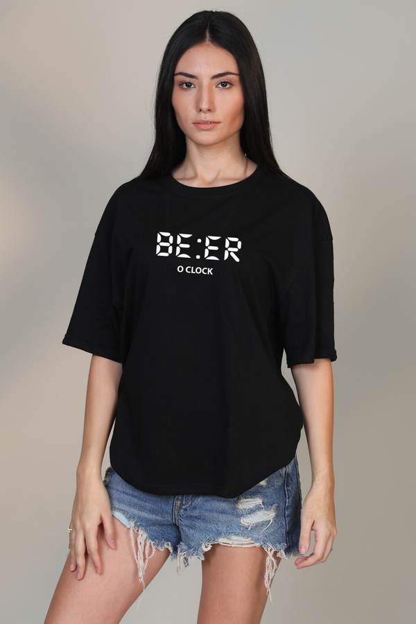 BE:ER o' Clock- Oversized t-shirt