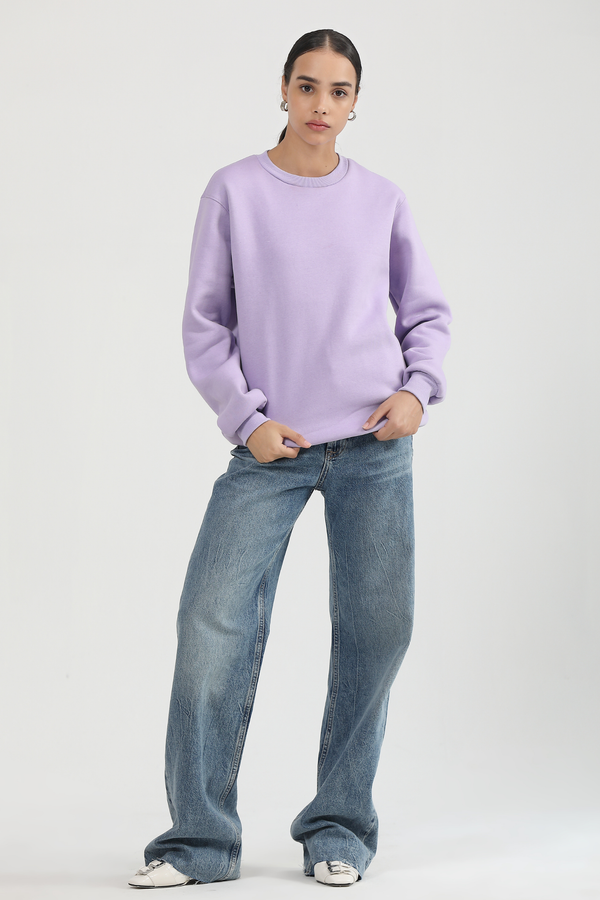 Lavender- Oversized Sweatshirt