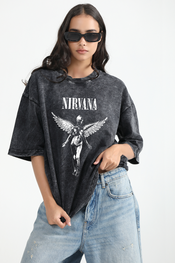 Nirvana - Acid Wash T-Shirt