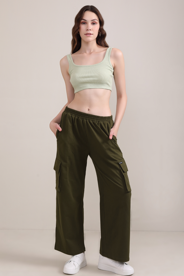 Olive- Cargo pants