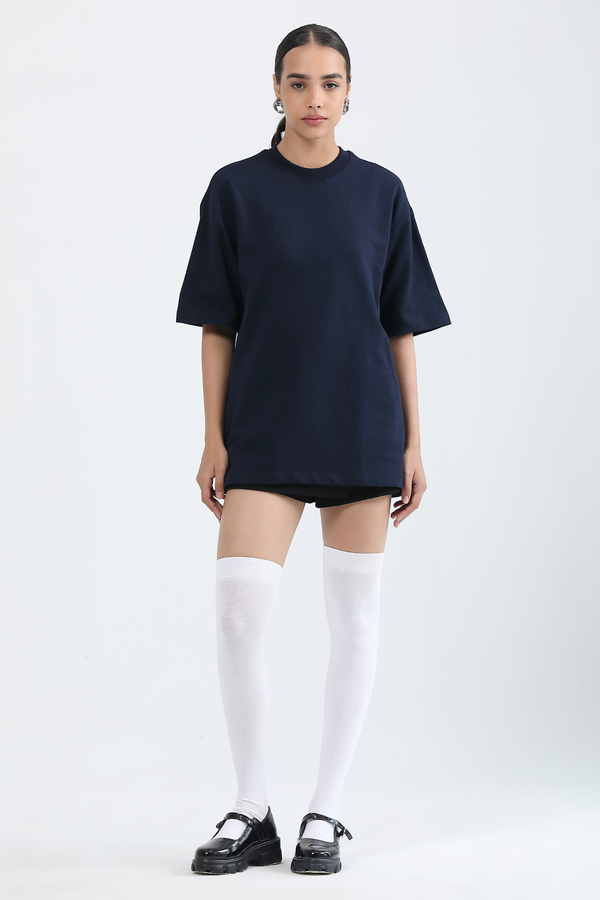 Navy- Oversized T-Shirt