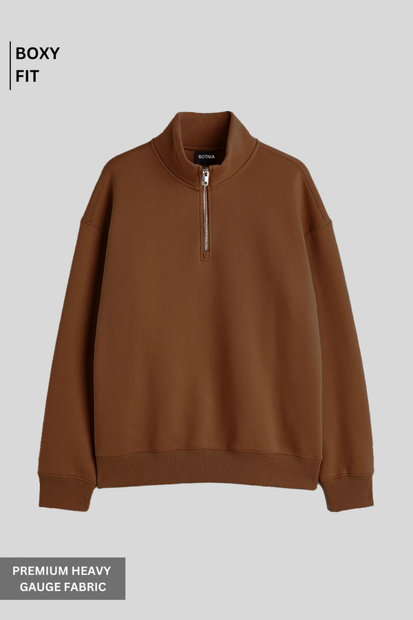 Zip-top Caramel Sweatshirt