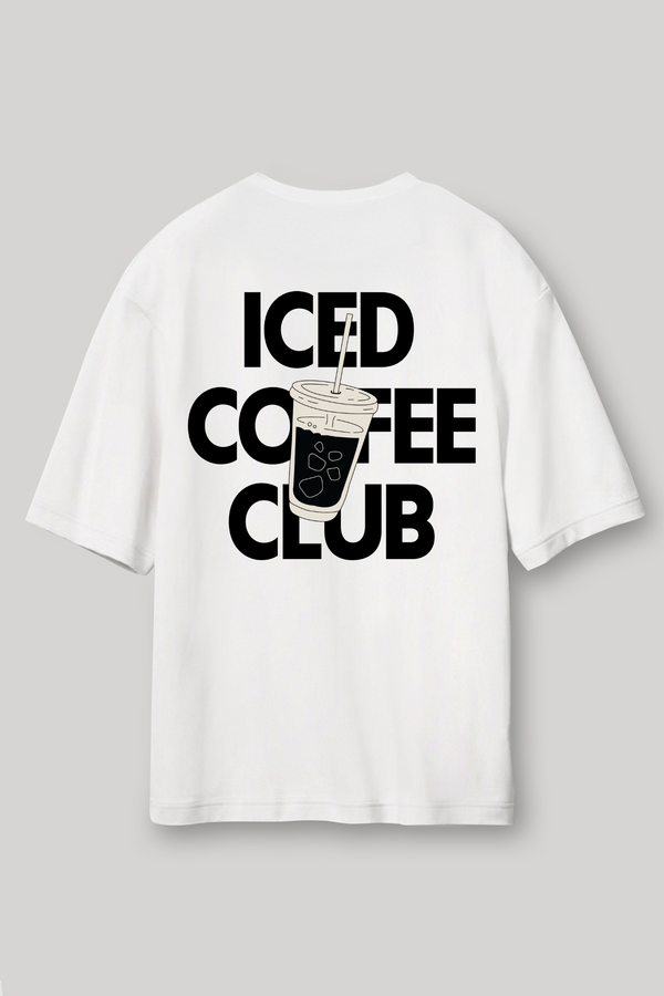 ICED COFFEE CLUB- Oversized t-shirt