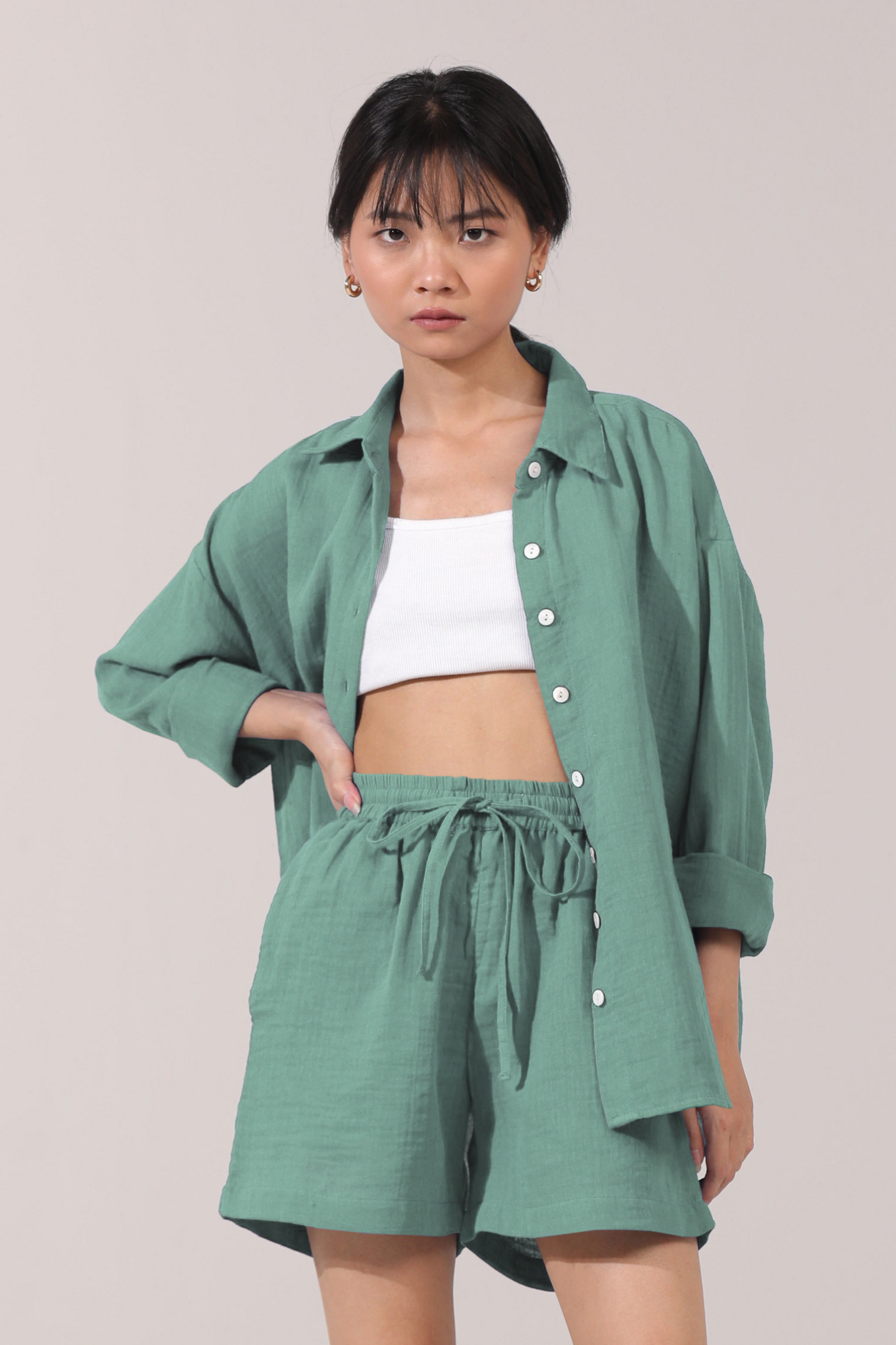 Ember Co-Ord Set: Spring Green