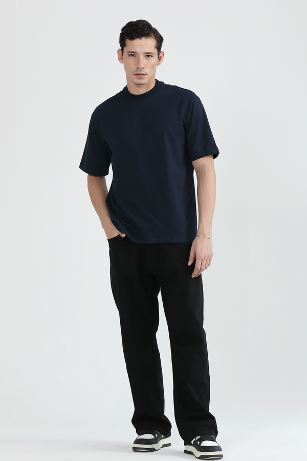 Navy- Oversized T-Shirt