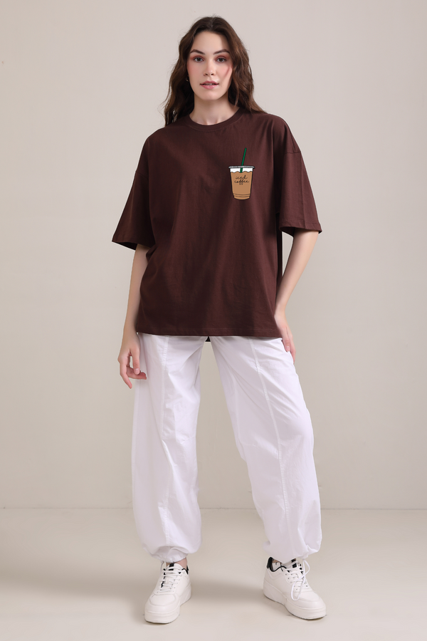 Iced Coffee- Oversized T-Shirt