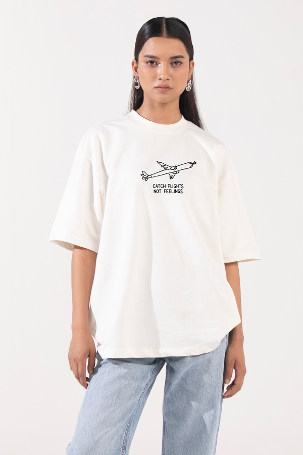 Catch Flights- Oversized T-Shirt