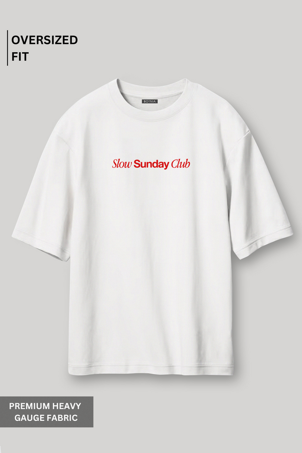 Slow Sunday Club- Oversized t-shirt