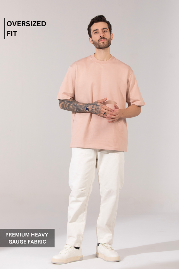 Taupe- Oversized T-Shirt