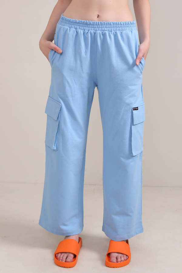 Mid Blue- Cargo pants