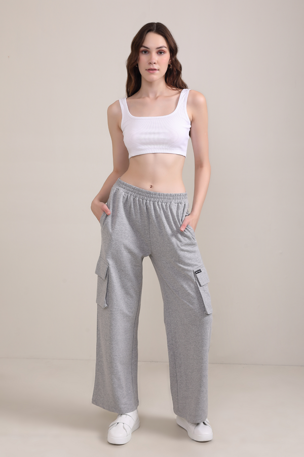 Melange Grey - Cargo pants