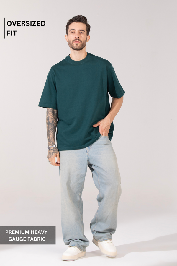 Deep Moss- Oversized T-Shirt