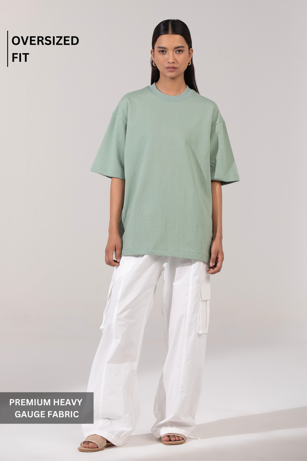 Serene Sage- Oversized T-Shirt