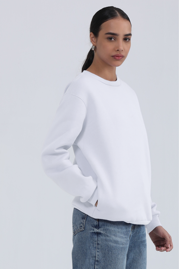 Peace White- Oversized Sweatshirt