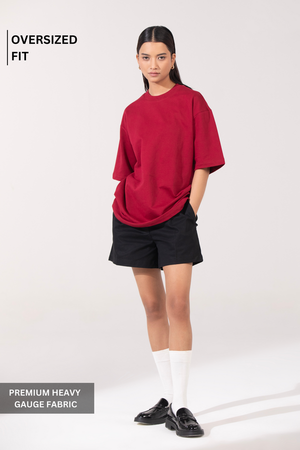 Crimson- Oversized T-Shirt