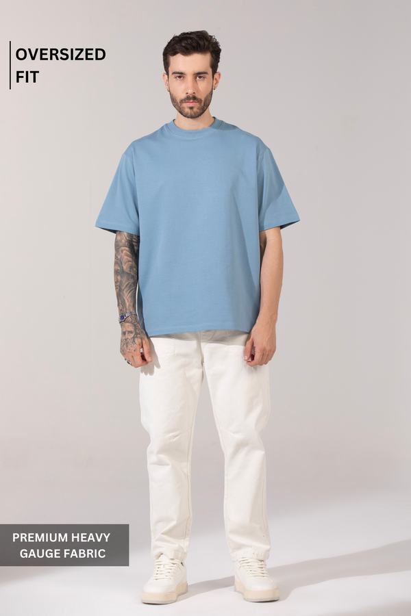 Whisper Blue- Oversized T-Shirt