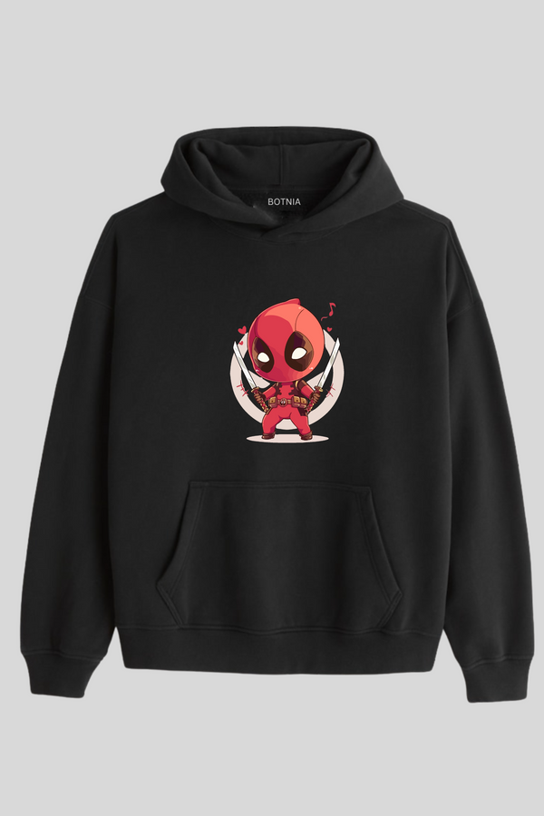 Kawaii Deadpool-Oversized Hoodie