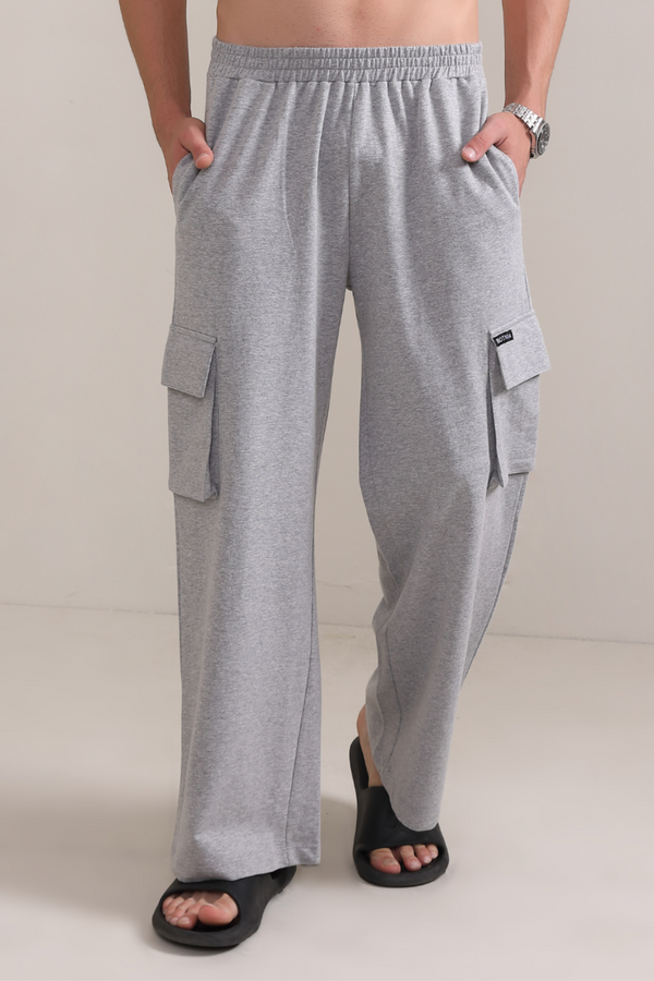 Melange Grey- Cargo pants