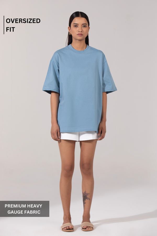 Whisper Blue- Oversized T-Shirt