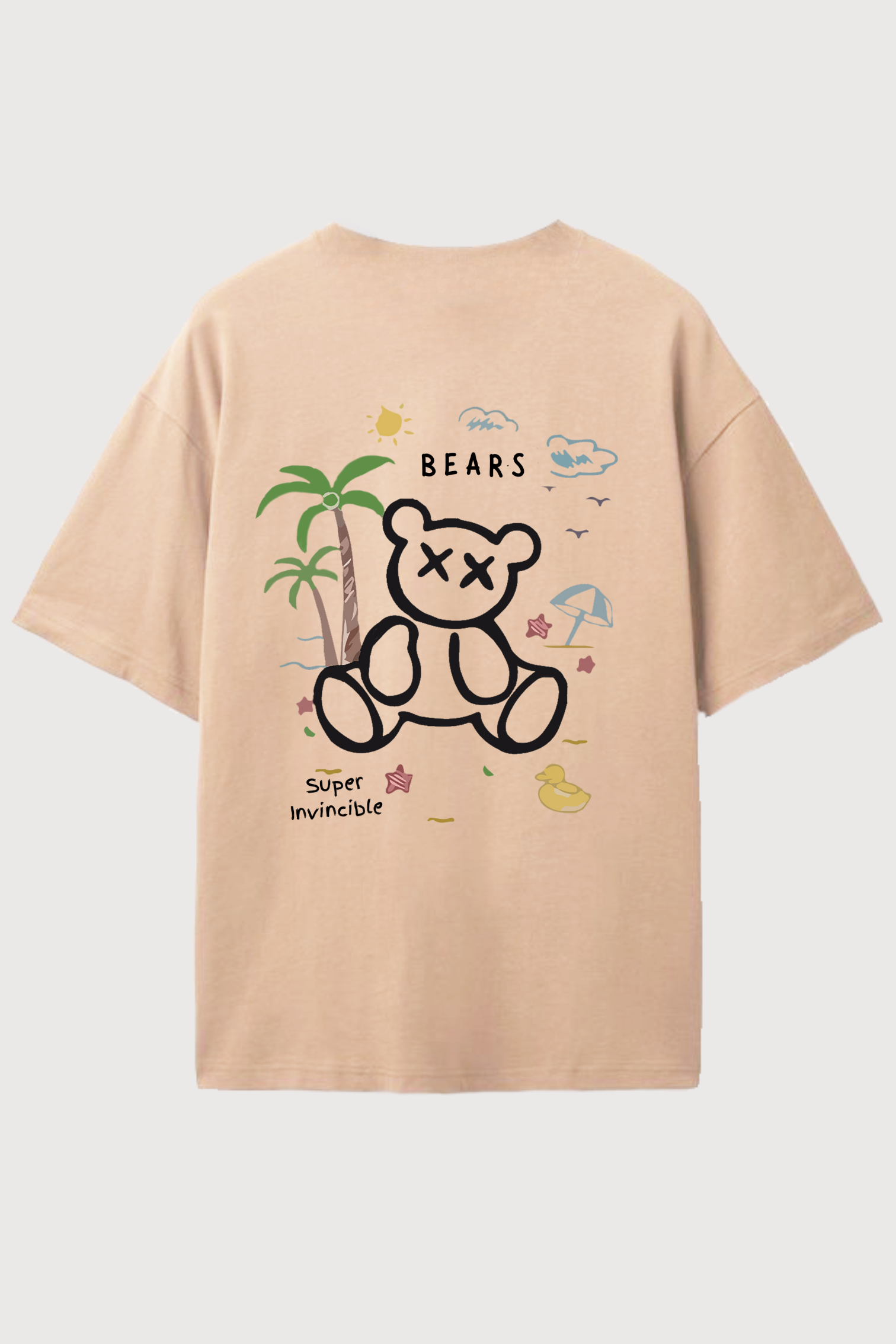 Invincible Bear- Oversized t-shirt