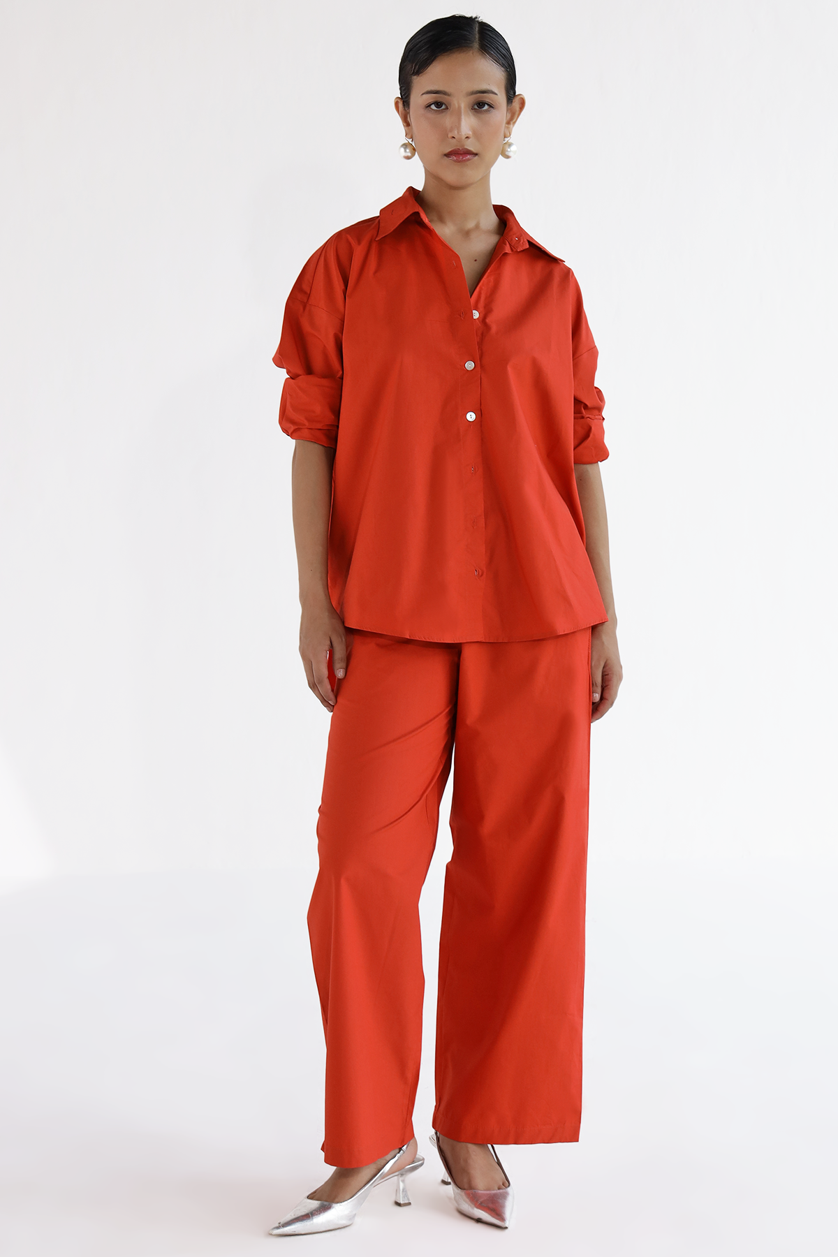 Zoro Co-Ord Set- Tangerine