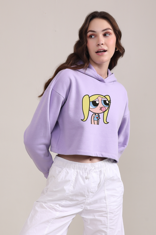 PowerPuff- Crop Hoodie