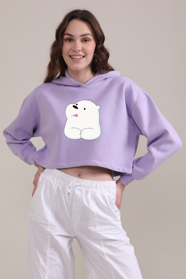 Bare Bear- Crop Hoodie