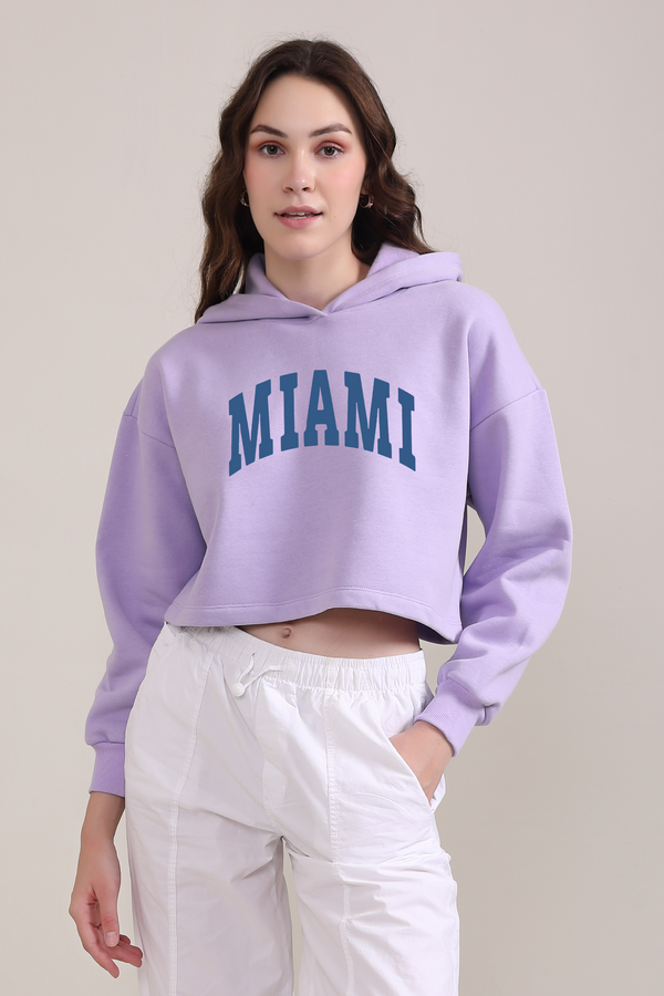 MIAMI- Crop Hoodie