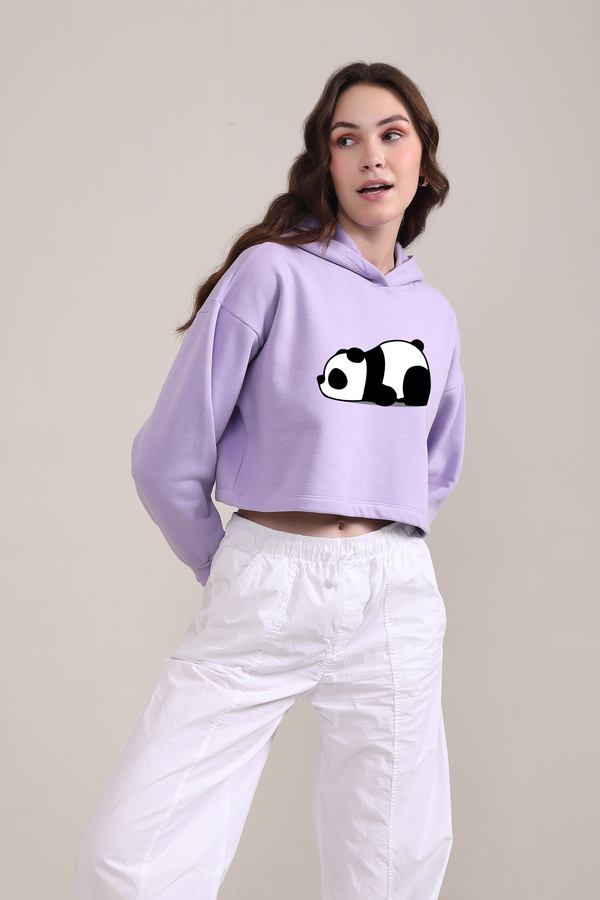 Panda- Crop Hoodie