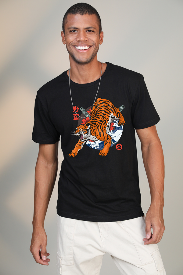 Savage Tiger- Half sleeve t-shirt