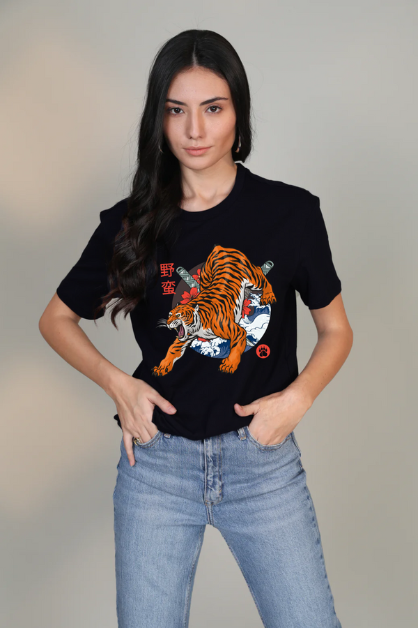 Savage Tiger- Half sleeve t-shirt