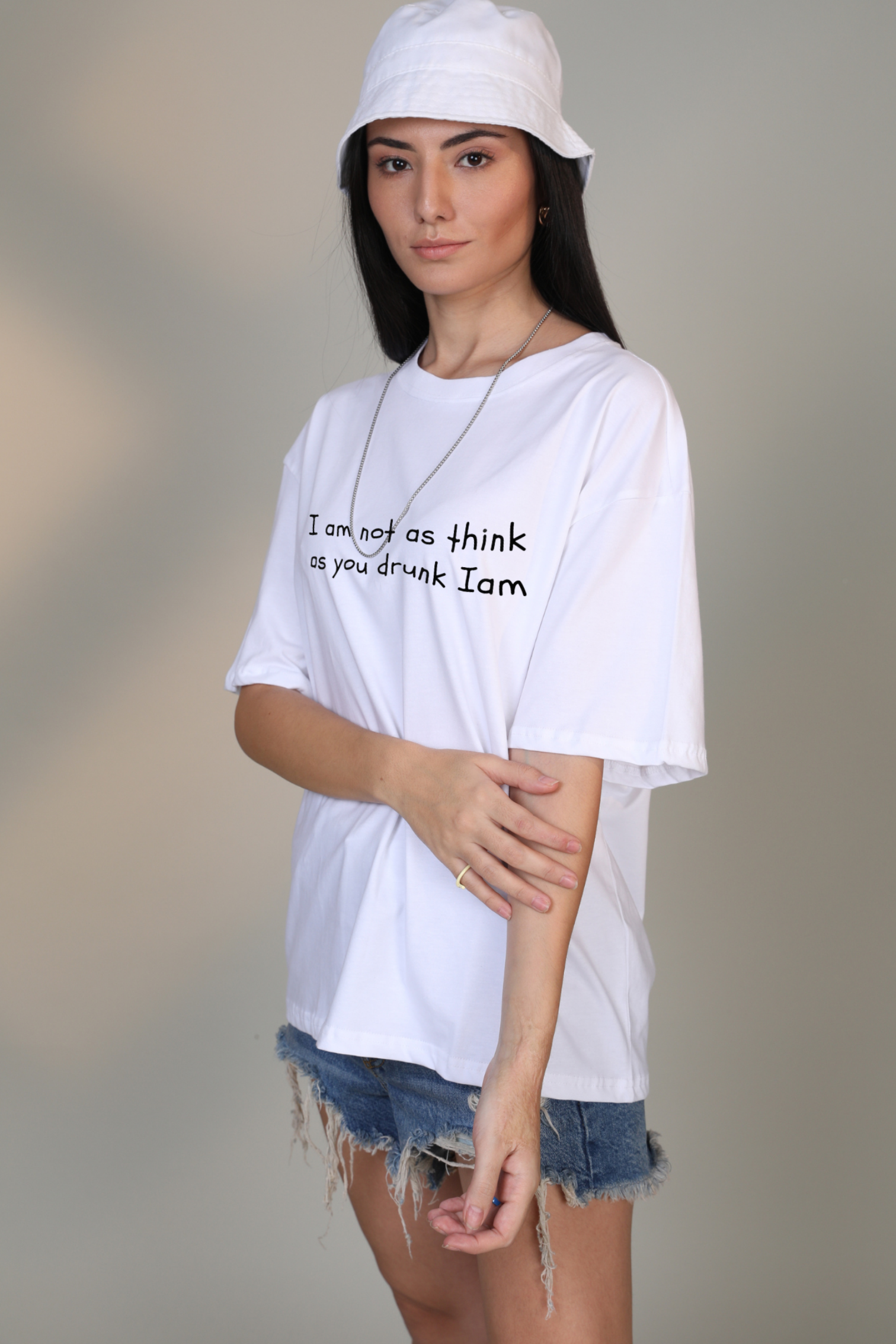 I am not as think, as you drunk I am- Oversized t-shirt