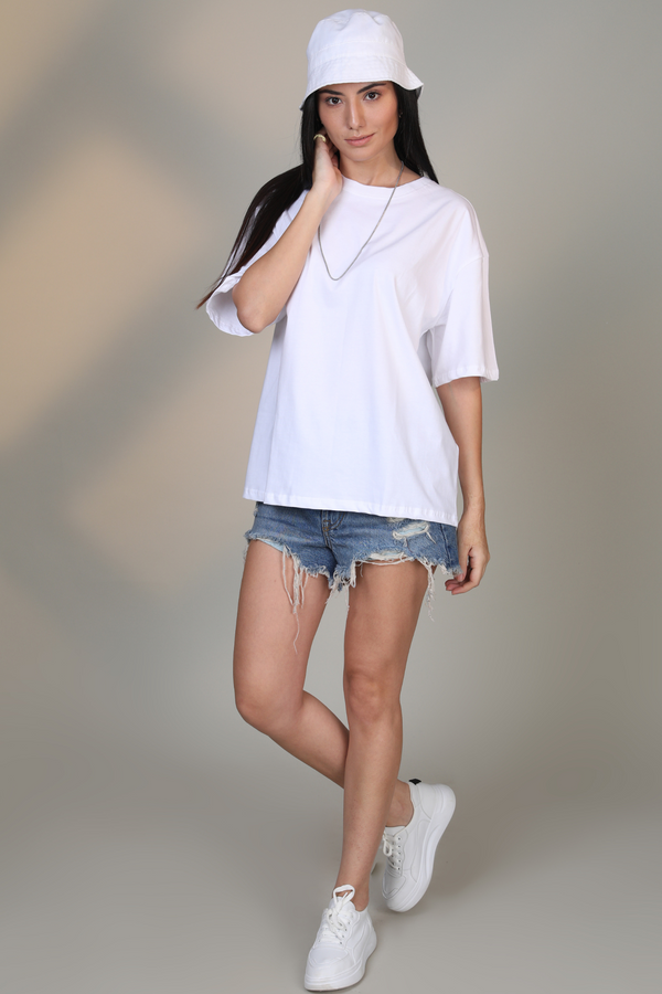 Peace White- Oversized t-shirt