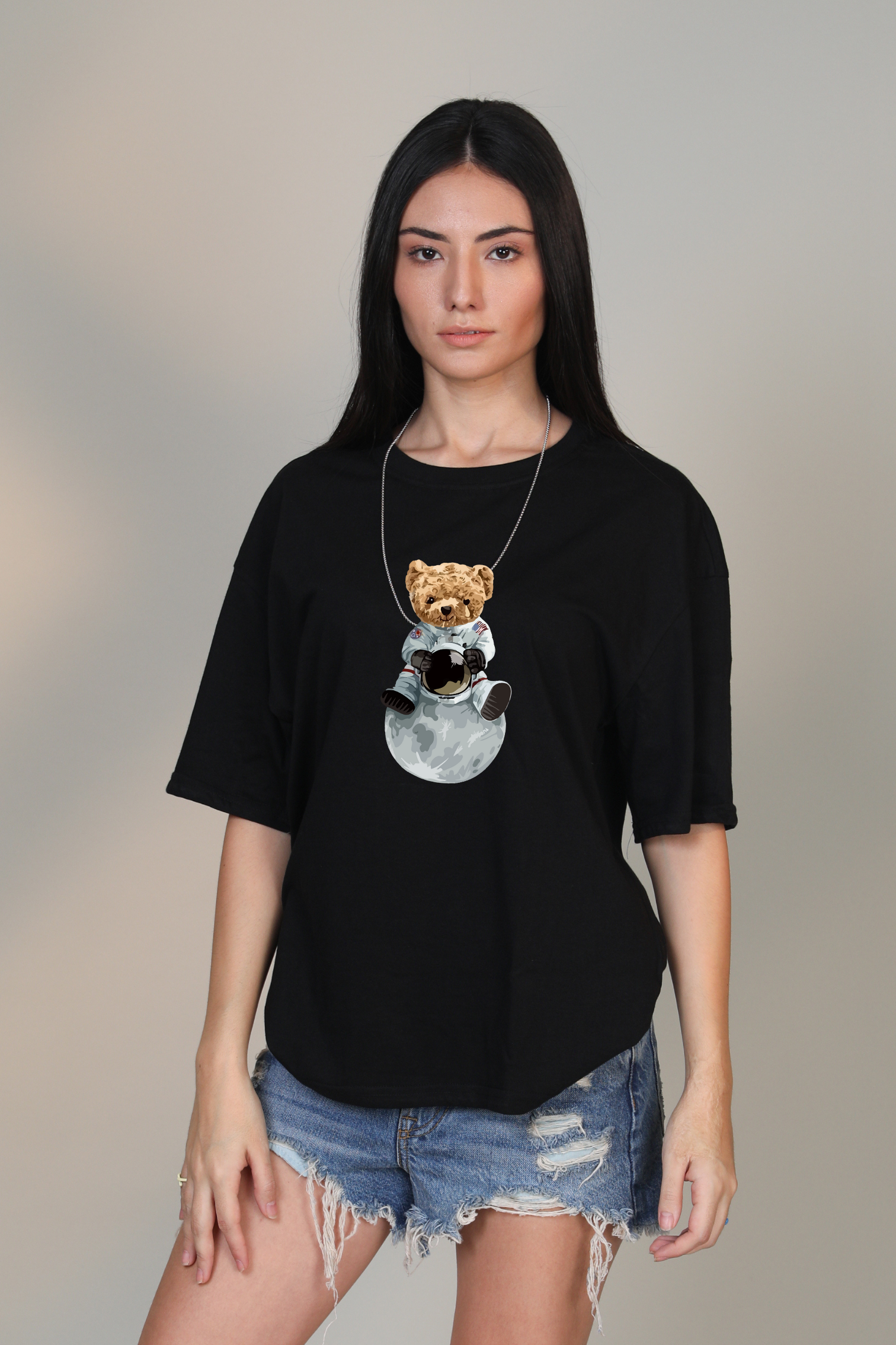 Space teddy- Oversized t-shirt