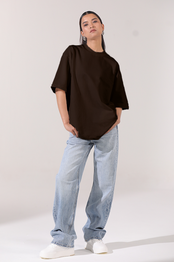 Brown- Oversized T-Shirt