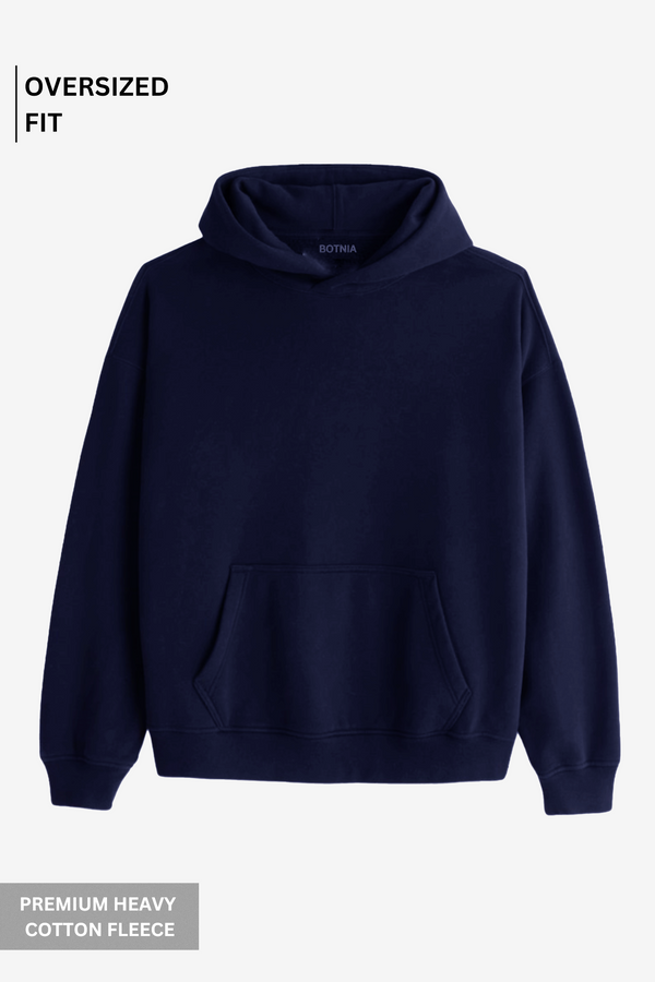 Oversized Hoodie-Navy