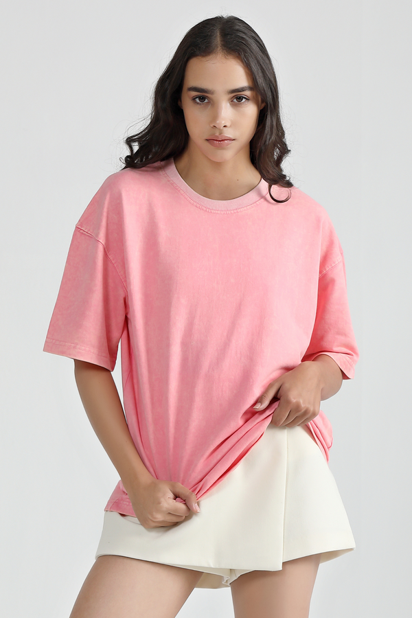 Blush- Acid Wash T-Shirt