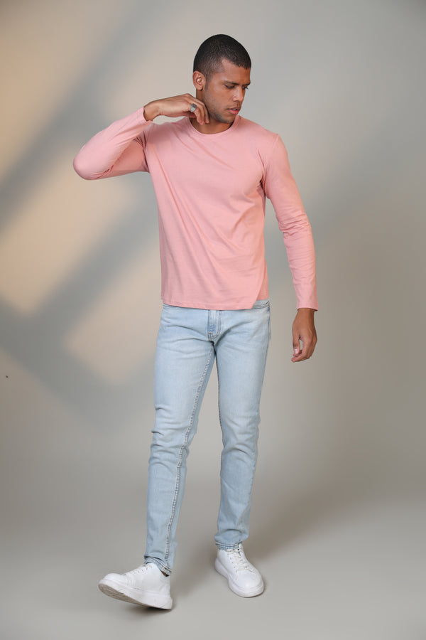 Pastel Pink - Full sleeve t-shirt